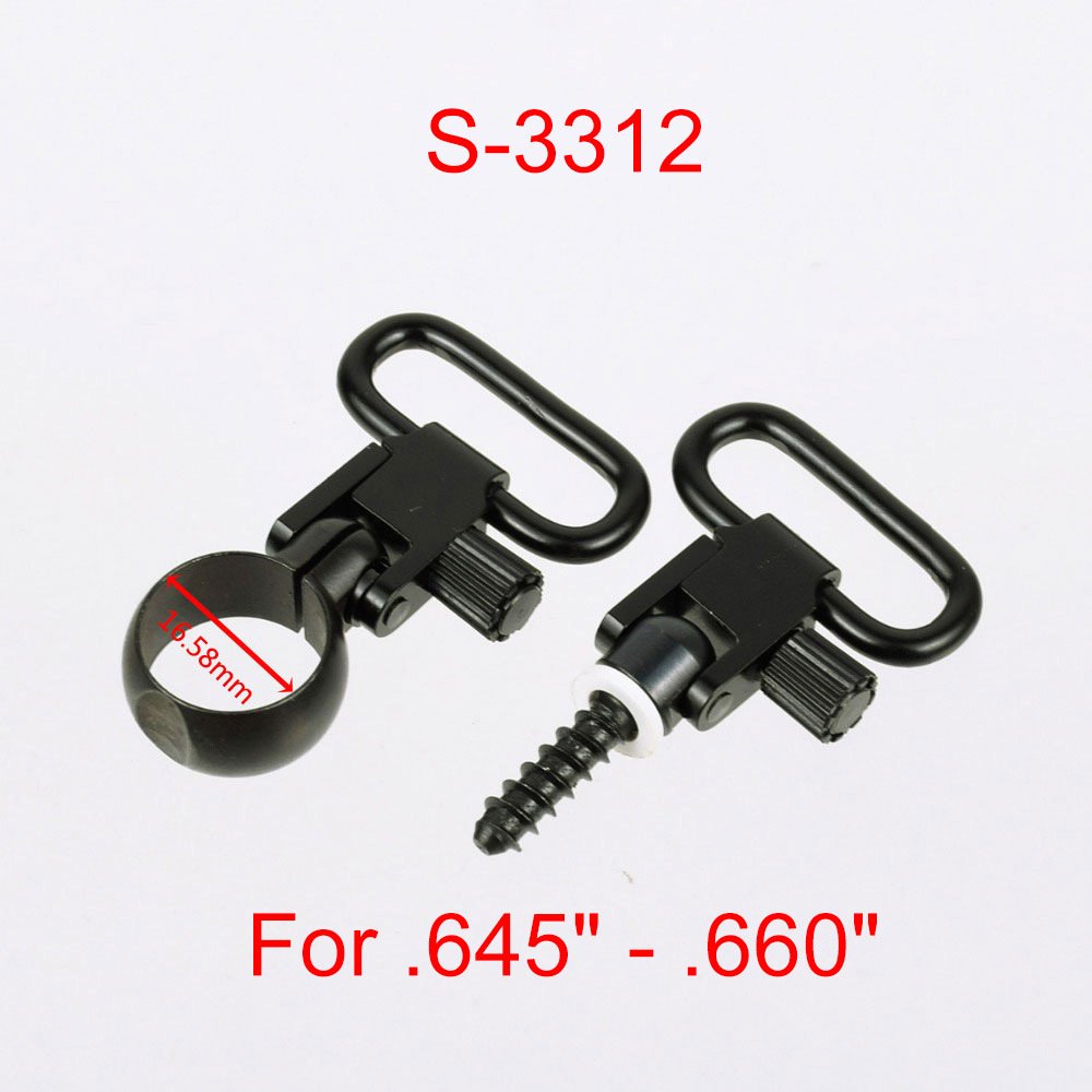 Quick Detach Sling Mount Kit (S5912 / S5932 / S3312 / S3912) – 1” QD Sling Swivel Set for Rifle & Shotgun Quick Detach Sling Mount Kit (S5912 / S5932 / S3312 / S3912) – 1” QD Sling Swivel Set for Rifle & Shotgun
